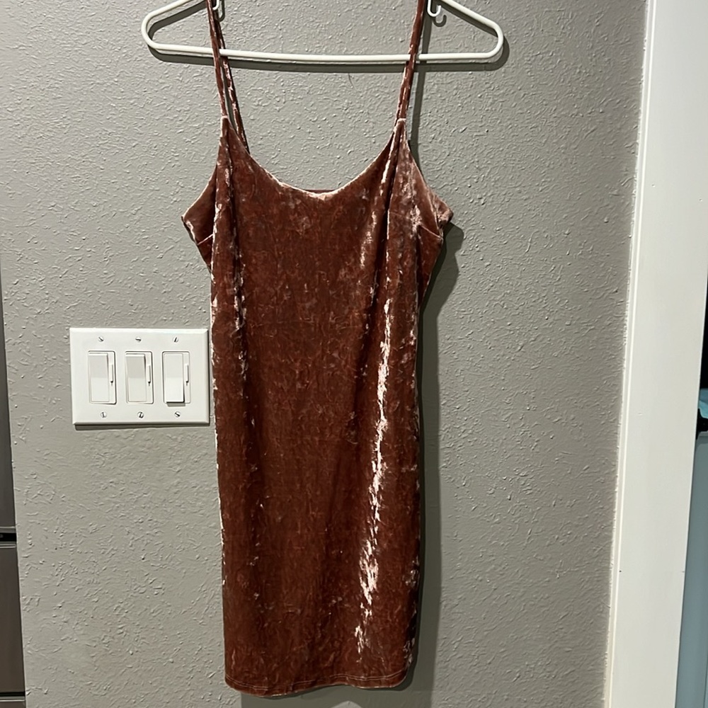 Velvet Mini Dress - Picture 2 of 5